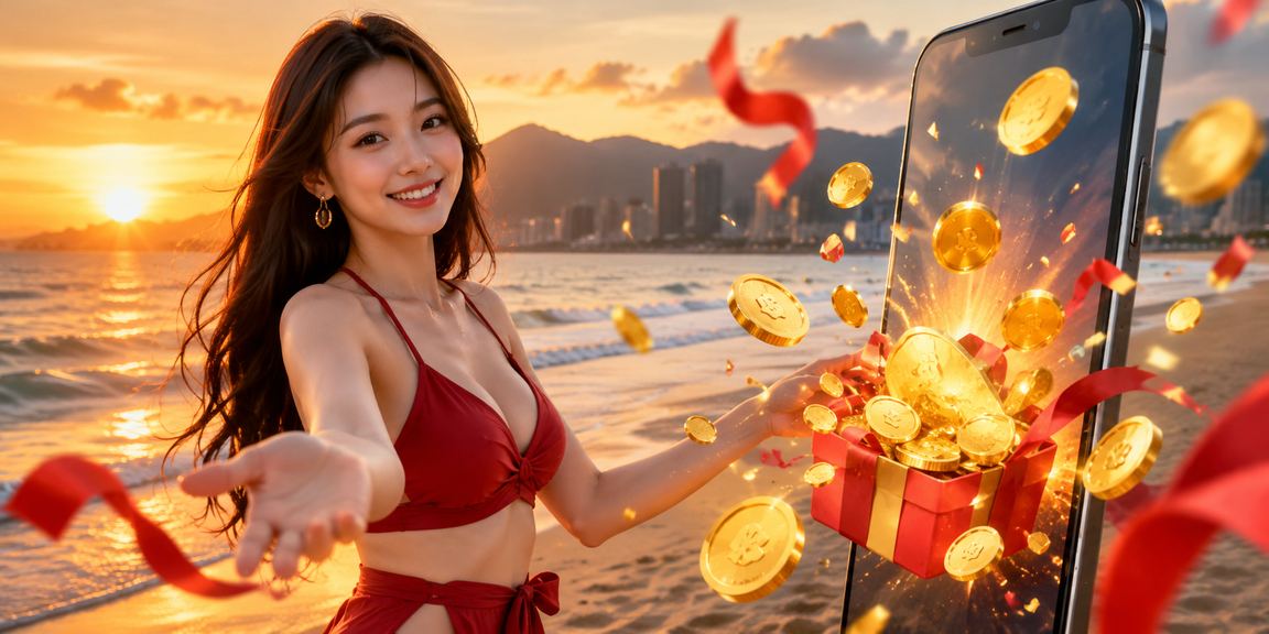 Người chơi tại bãi biển Đà Nẵng thư giãn và kiểm soát thời gian giải trí trên điện thoại