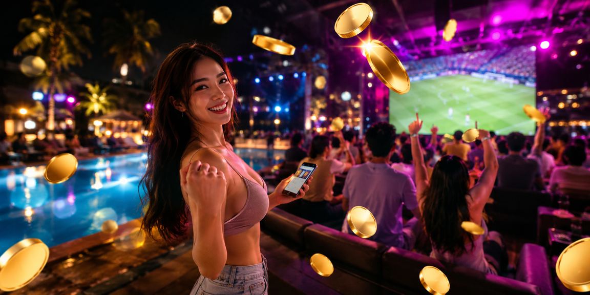 Cảnh đêm neon tại Mũi Né gợi nhớ không khí sòng bạc trực tuyến sôi động và ưu đãi flash