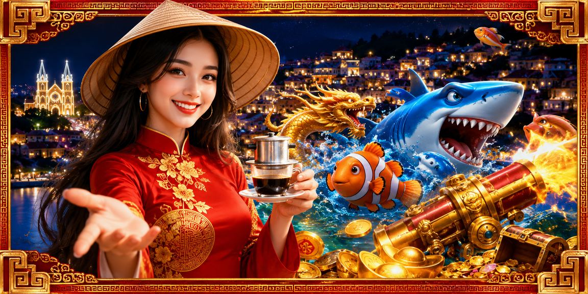 Người chơi tại Sa Pa thưởng thức cà phê và chơi bắn cá trên d810
